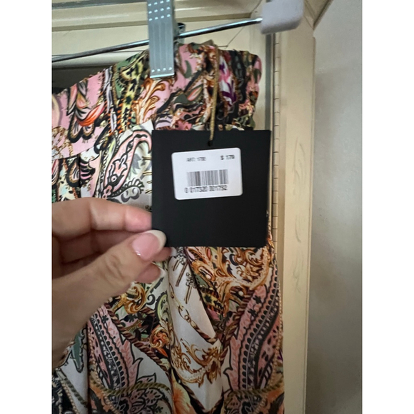 NWT Women's LOLA Multicolor & Black Paisley Print Pants Set, Size M - Picture 8 of 13